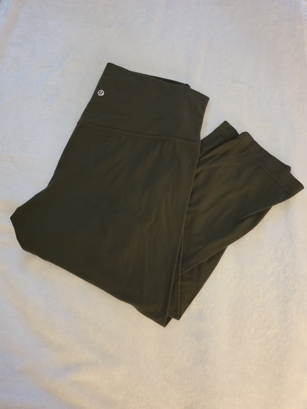 Lululemon Align Cropped Leggings Green, SIZE 16